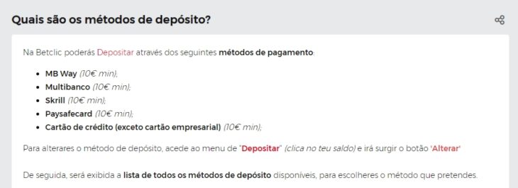 metodos de deposito betclic