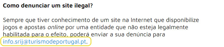 Como denunciar casinos ilegais