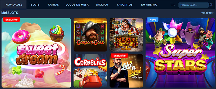 Catálogo de jogos no Casino Portugal