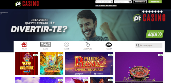 Placard novo casino online em Portugal