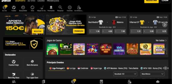 vista do site bwin apostas